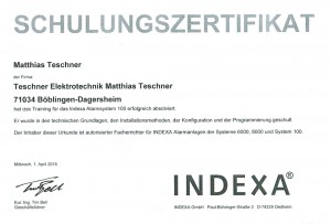 Teschner Zertifikat | Indexa